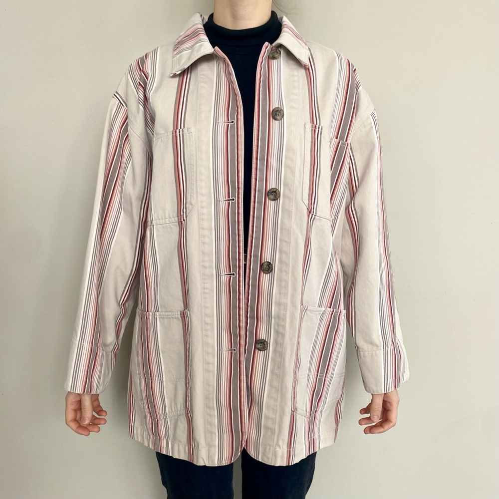 Eddie Bauer striped barn chore coat. 🩷